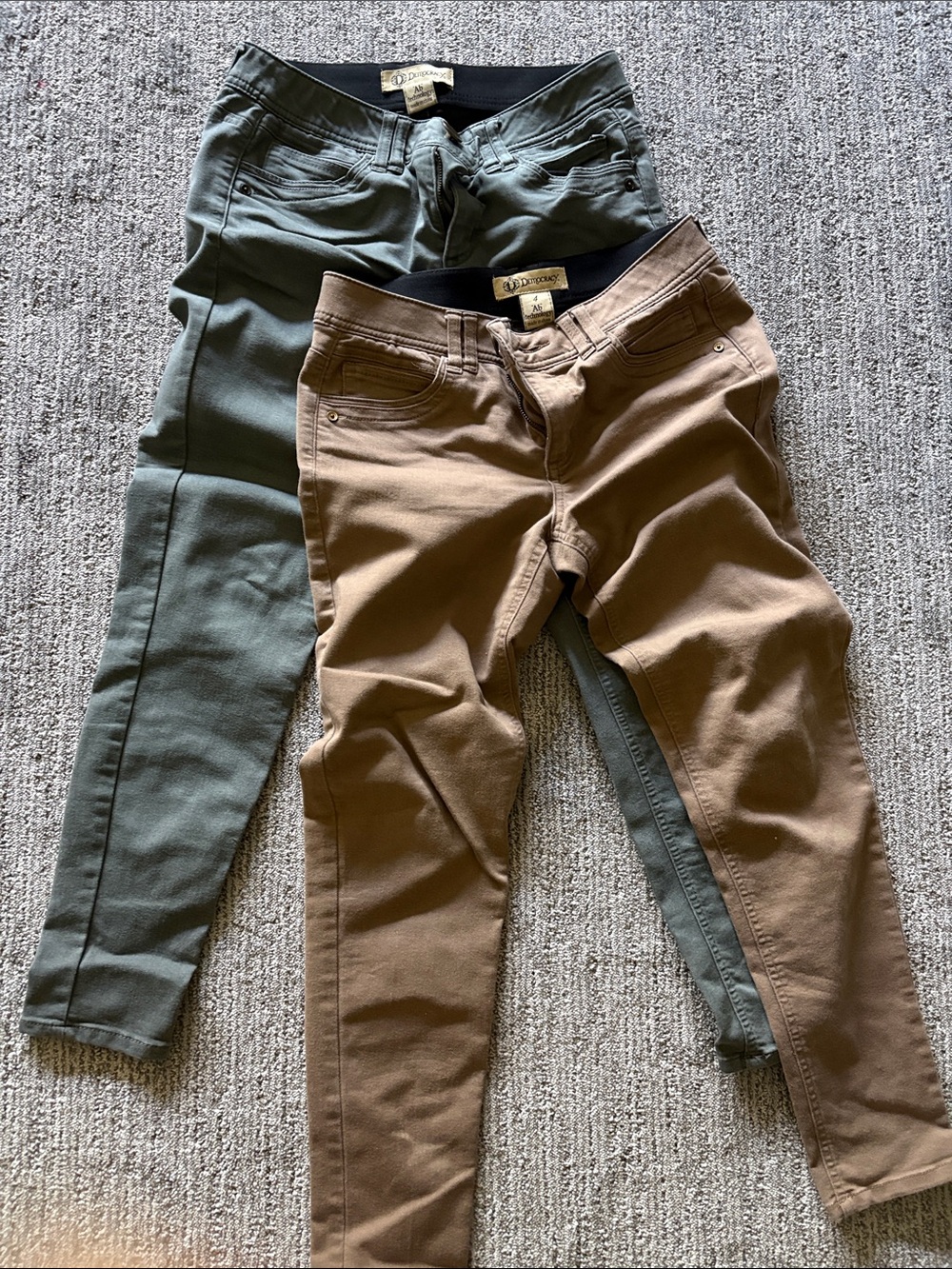 Womens Twill Bottoms - Olive & Brown